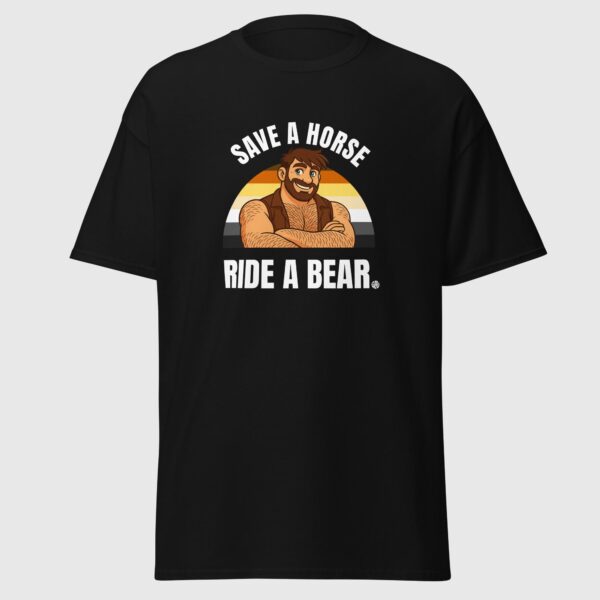 Save A Horse Ride A Bear - Funny Gay Tee