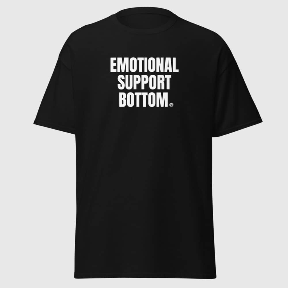 Emotional Support Bottom - Funny Queer Tee - Image 2