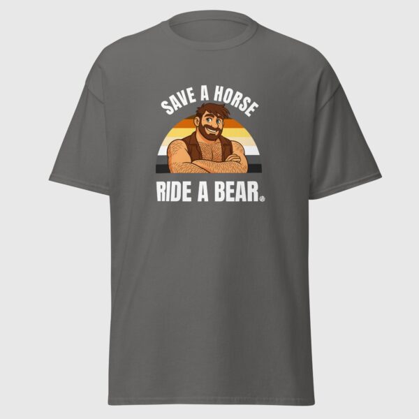 Save A Horse Ride A Bear - Funny Gay Tee - Image 2