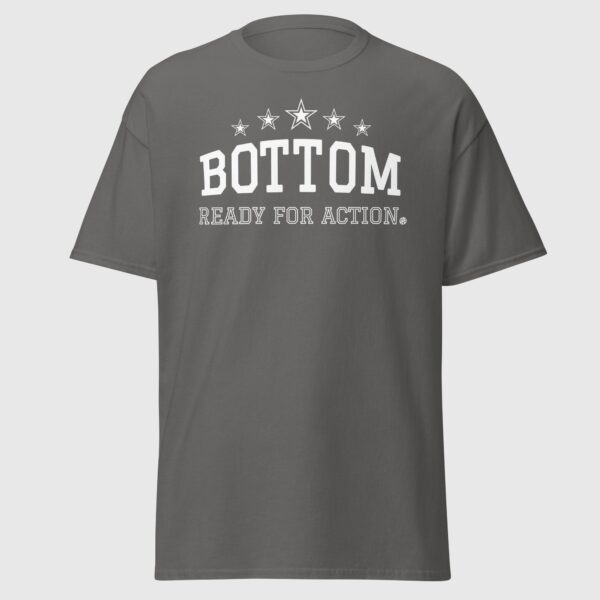 Bottom, Ready For Action - Cheeky Gay Tee - Image 3