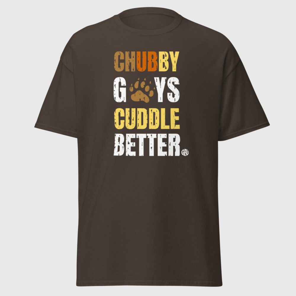 Chubby Gays Cuddle Beter - Funny Gay Bear Tee - Image 3