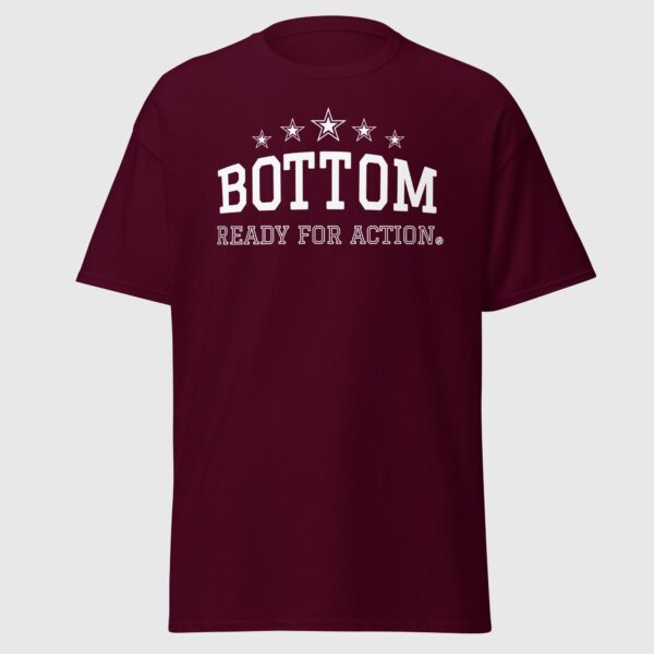 Bottom, Ready For Action - Cheeky Gay Tee - Image 4
