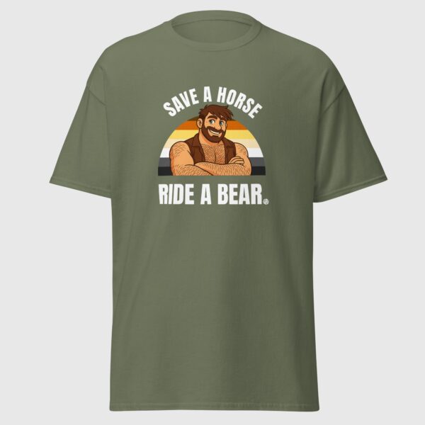 Save A Horse Ride A Bear - Funny Gay Tee - Image 4