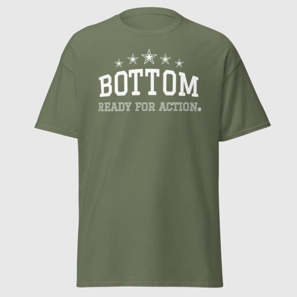 Bottom, Ready For Action - Cheeky Gay Tee - Image 5