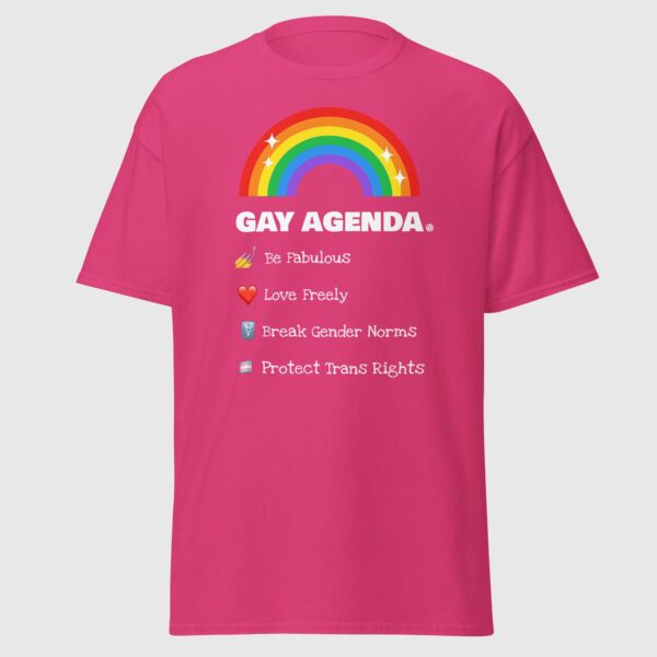 Gay Agenda - Funny Gay Pride Shirt - Image 5