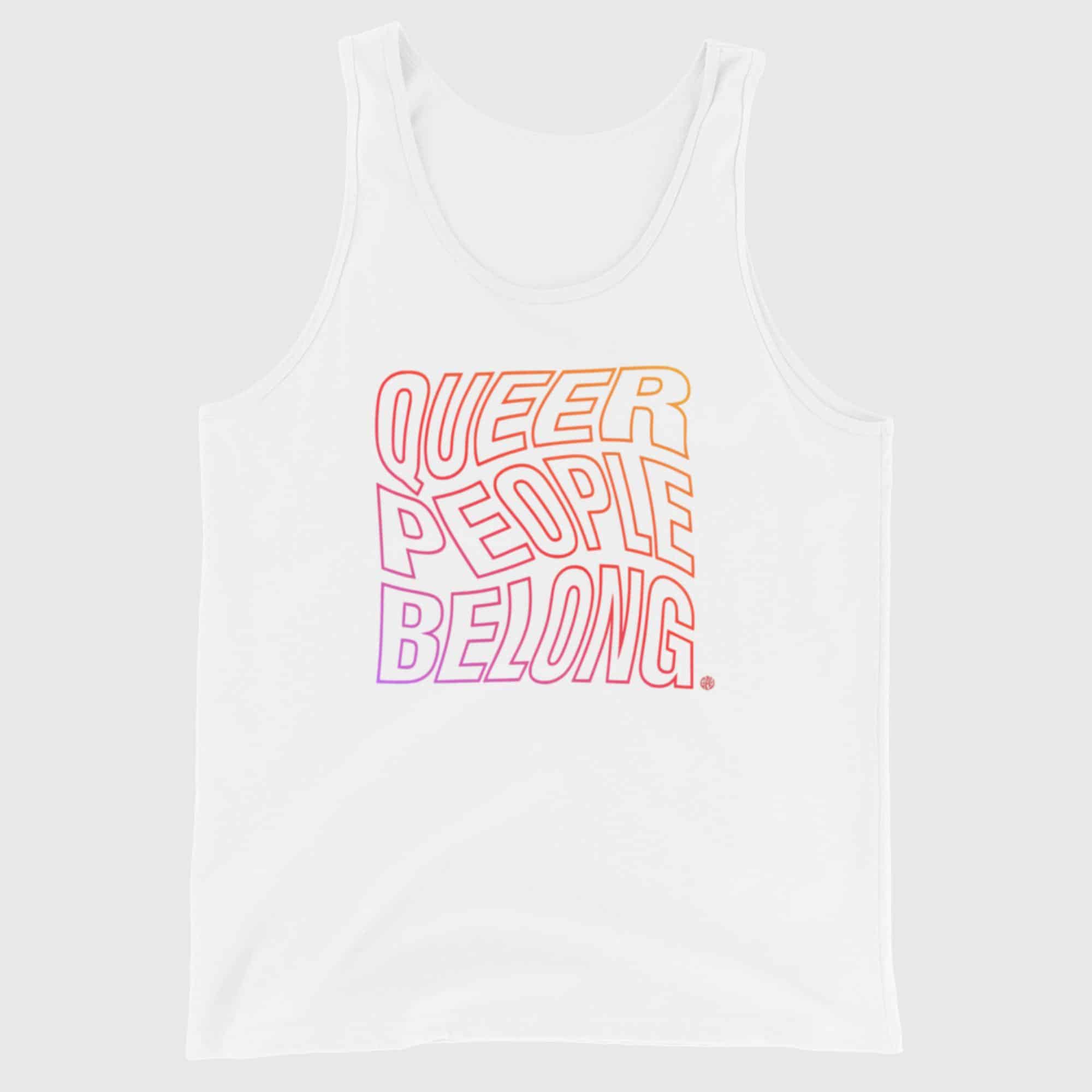 Queer People Belong - Pride Rights Tank Top - Image 2