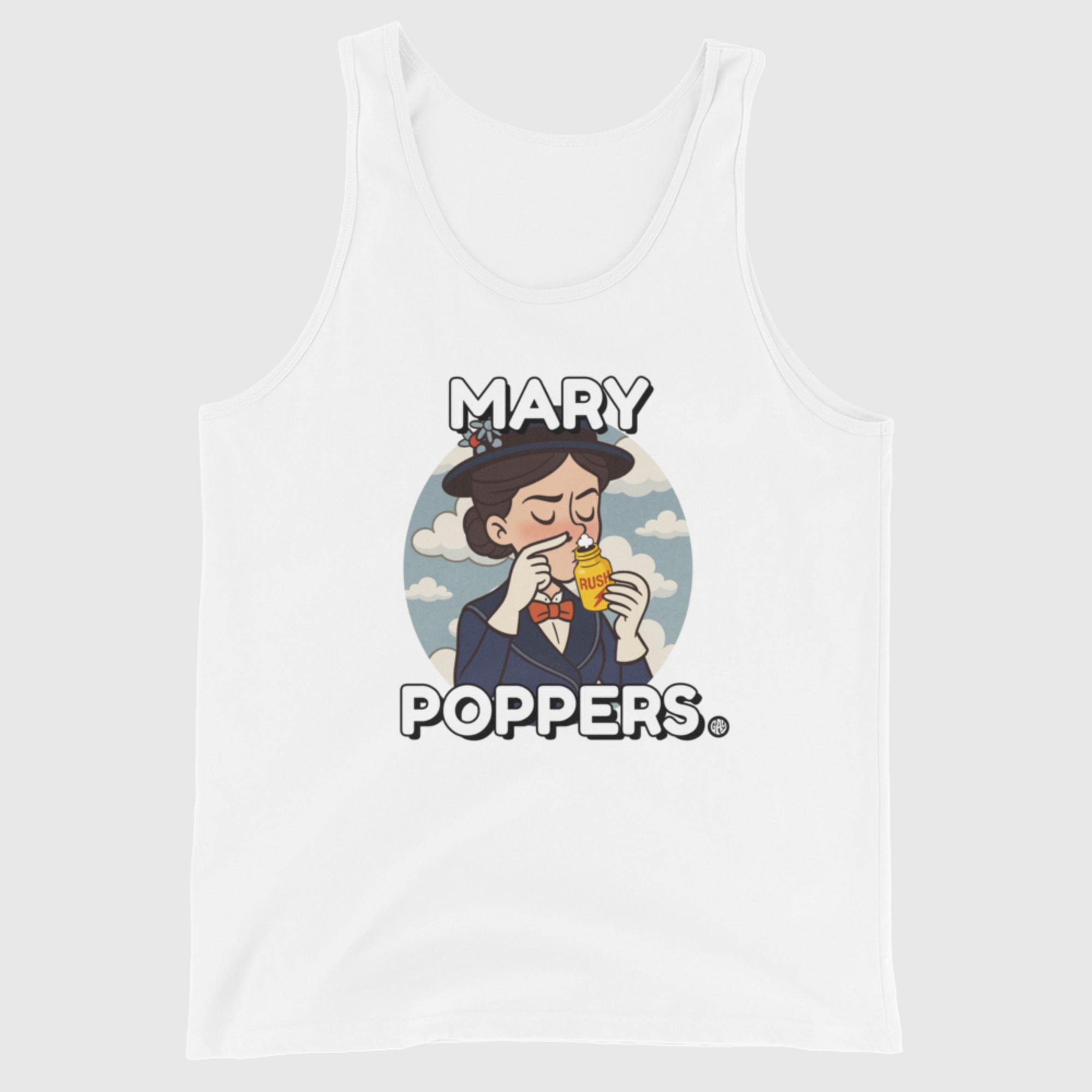 Mary Poppers – Rush Funny Gay Tank Top - Image 2